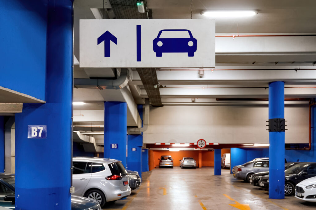 Parking full of cars